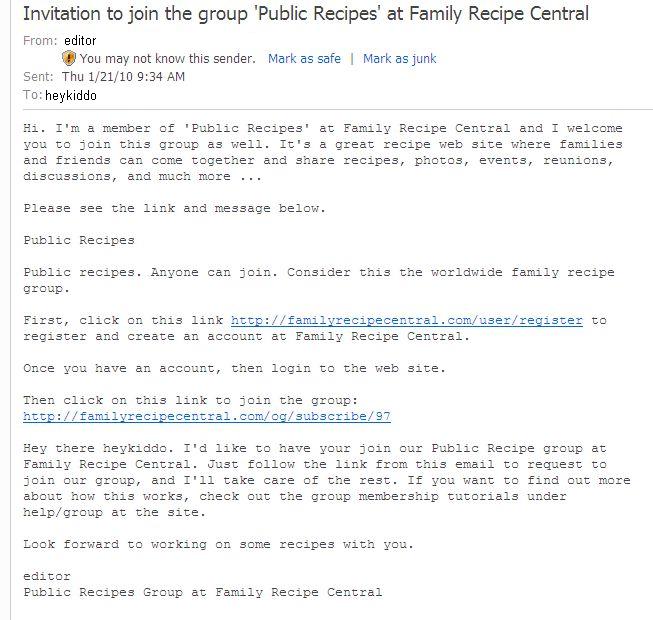 heykiddo receives the join group invitation email from the group administrator